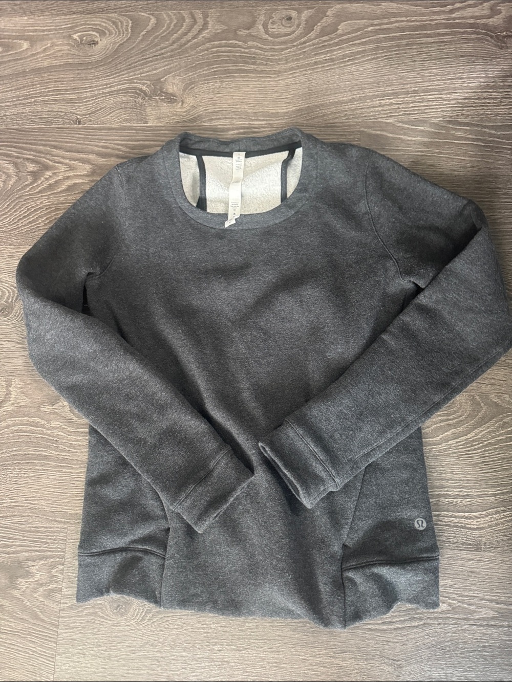 lululemon athletica Charcoal Gray Crewneck Sweatshirt